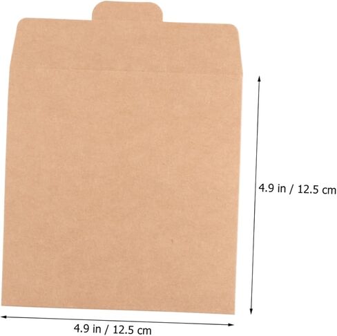 Cabilock 30pcs Kraft Paper CD DVD الأكمام من الورق المقوى لسهولة التخزين ونقل ملفات العميل in Saudi Arabia
