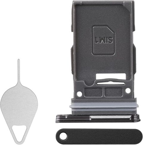 for Samsung Galaxy S24 Plus Sim Card Tray Replacement (Single SIM Version) Onyx Black Card Tray Slot Holder Bracket Adapter with Needle Ejector for S24+ Plus SM-S926U SM-S926U1 in Saudi Arabia