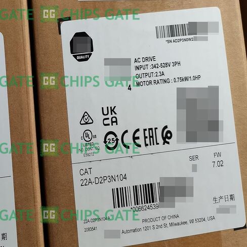 22A-D2P3N104 New 1 PC 22AD2P3N104 4 0.75KW 1.0HP AC Drive in Saudi Arabia