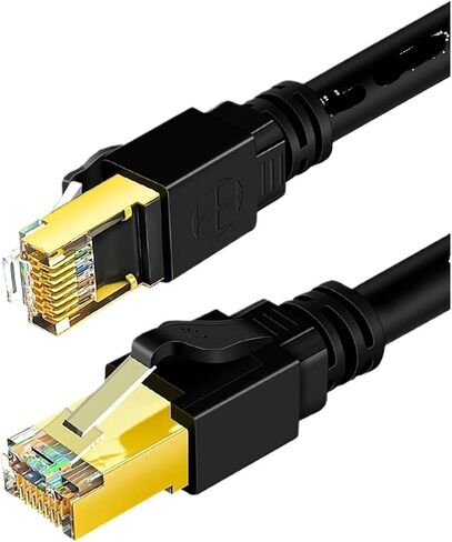 Omay RJ45 Ethernet Network Cable CAT8 CAT7 40GBPS 2000MHz شبكة الإنترنت شبكة الإنترنت لجهاز التوجيه (CAT8 CABLE ، 3M) in Kuwait