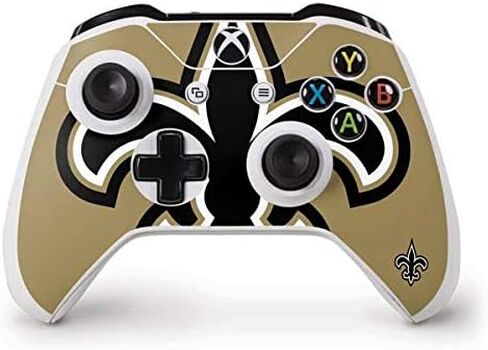 Skinit Decal Gaming Skin Compatible with Xbox One S Controller - Officially Licensed NFL New Orleans Saints Large Logo Design in Saudi Arabia