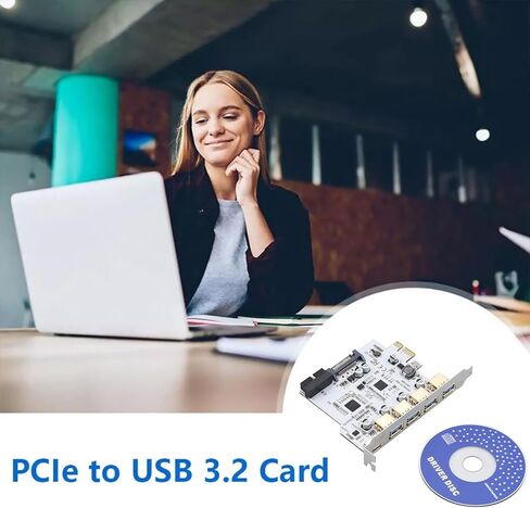 PCIE إلى USB 3.2 بطاقة توسيع Gen1 مع واجهات من النوع A-A 19PIN TYPE-C MAX 5GBPS نقل البيانات RENSAs لجهاز كمبيوتر سطح المكتب in Kuwait