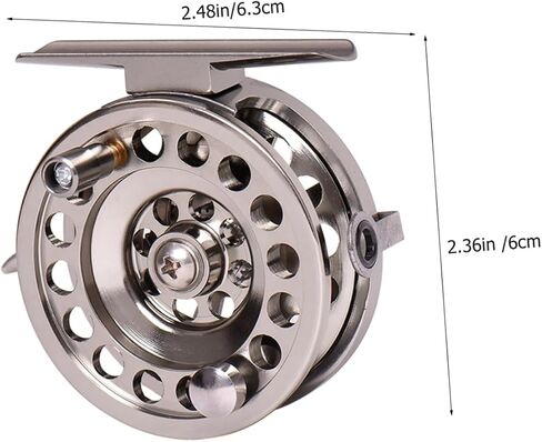 Kisangel Aluminum Alloy Fly Fishing Reel Lightweight Metal Fishing Wheel for with Design for Anglers in Saudi Arabia