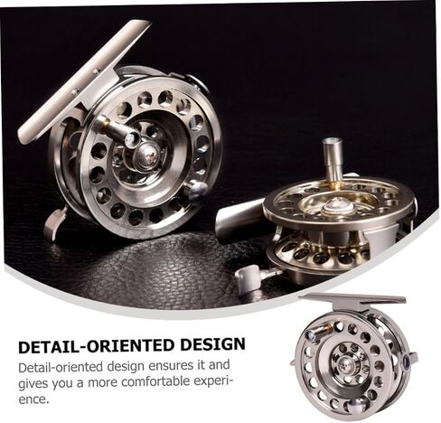 Kisangel Aluminum Alloy Fly Fishing Reel Lightweight Metal Fishing Wheel for with Design for Anglers in Saudi Arabia