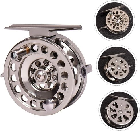 Kisangel Aluminum Alloy Fly Fishing Reel Lightweight Metal Fishing Wheel for with Design for Anglers in Saudi Arabia