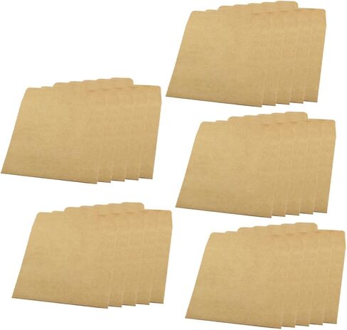 25Pcs Kraft CD Envelopes Multi Function CD Storage Bags for Easy Organization and Lightweight CD Pockets to Protect Your Collection for Music Enthusiasts in Saudi Arabia