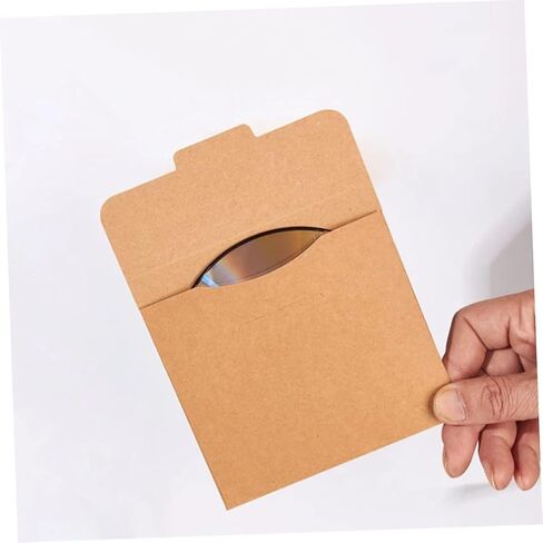 25Pcs Kraft CD Envelopes Multi Function CD Storage Bags for Easy Organization and Lightweight CD Pockets to Protect Your Collection for Music Enthusiasts in Saudi Arabia