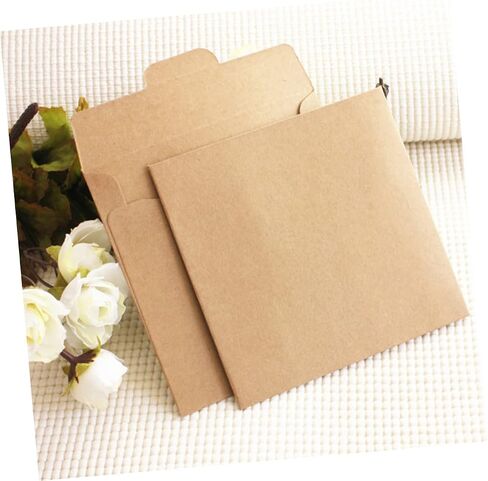 25Pcs Kraft CD Envelopes Multi Function CD Storage Bags for Easy Organization and Lightweight CD Pockets to Protect Your Collection for Music Enthusiasts in Saudi Arabia