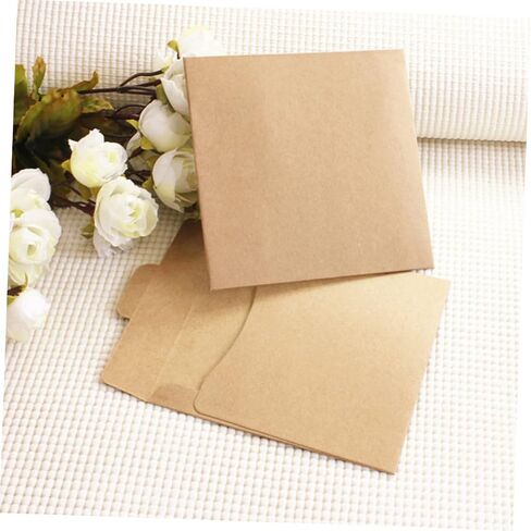 25Pcs Kraft CD Envelopes Multi Function CD Storage Bags for Easy Organization and Lightweight CD Pockets to Protect Your Collection for Music Enthusiasts in Saudi Arabia