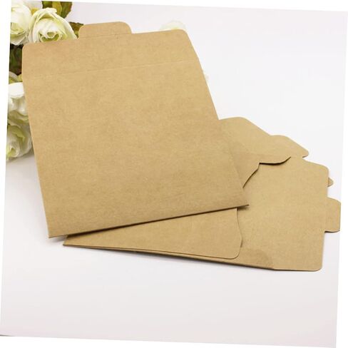 25Pcs Kraft CD Envelopes Multi Function CD Storage Bags for Easy Organization and Lightweight CD Pockets to Protect Your Collection for Music Enthusiasts in Saudi Arabia