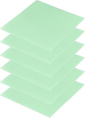 PATIKIL Thermal Pads 100x100x0.3mm, 6 Pack Silicone Cooling Thermal Pad for CPU GPU IC PCIe M.2 2280 SSD NVMe Heatsink, Green in Saudi Arabia
