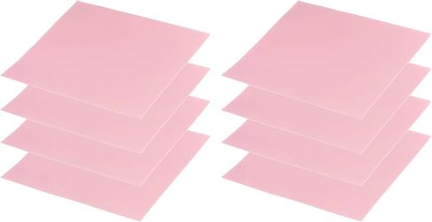PATIKIL Thermal Pads 100x100x0.3mm, 8 Pack Silicone Cooling Thermal Pad for CPU GPU IC PCIe M.2 2280 SSD NVMe Heatsink, Pink in Saudi Arabia