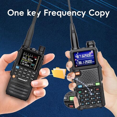 BaoFeng UV-5R Pro 5 حزمة راديو عالي الطاقة 144-148 ميجا هرتز / 420-450 ميجا هرتز راديو هام محمول باليد اتجاهين مع هوائي TIDRADIO-771 جهاز اتصال لاسلكي للطرق الوعرة in Kuwait