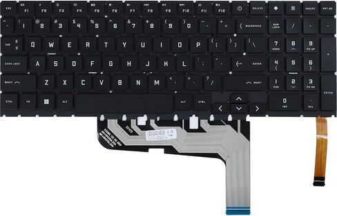 Replacement Keyboard Backlit for HP Omen 6/7 15-EK 16-B 16-C Series Laptop, Red Letters US Layout Backlight Keyboard P/N: TPN-Q236 TPN-Q265 TPN-Q280 TPN-C167 in Saudi Arabia