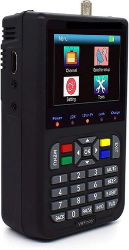 مكتشف الأقمار الصناعية الرقمية ، F9 Finder Digital Satellite Finder 3.5 بوصة LCD Satellite Finder Digital Satellite Signer Meter Meter Meter Satfinder ، Matelite Meter in Kuwait