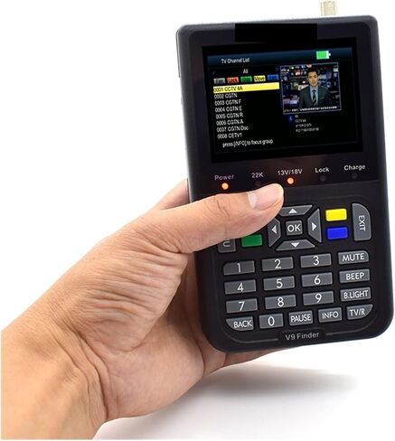 مكتشف الأقمار الصناعية الرقمية ، F9 Finder Digital Satellite Finder 3.5 بوصة LCD Satellite Finder Digital Satellite Signer Meter Meter Meter Satfinder ، Matelite Meter in Kuwait
