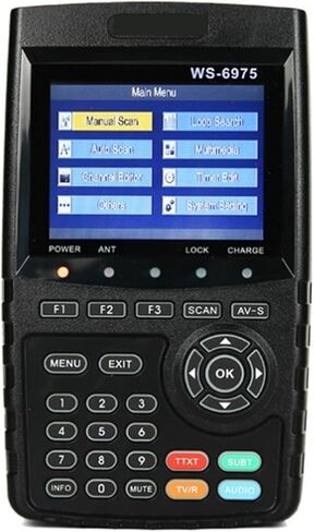 الباحث عن الأقمار الصناعية الرقمية ، WS-6975 WS6975 Finder Digital Efferrestrial Meter Meter مع MPEG-2/MPEG4 H.265 3.5 بوصة شاشة TFT LCD عالية الدقة ، عداد السواتل الساتلية in Kuwait