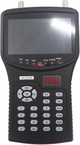 Finder Digital Satellite Finder ، SAT Finder HD Test CCTV Camera LCD Backlight Button 4.3 بوصة اختبار إشارة DVB-S/S2 مع AV USB SK2055E MPEG4 ، MATELITE METER in Kuwait