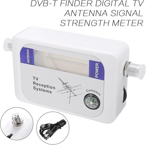 مكتشف الأقمار الصناعية الرقمية ، DVB-T Satellite Finder Digital TV Signal Amplifier Sat Sat Sat Binder مع Compass Digital Aerial TV Antenna Reter ، Meter Meter Meter in Kuwait