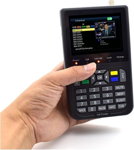 Digital Satellite Finder, V9 Satellite Signal Finder HD Satellite Detector DVB-S2 V8 Finder Satellite Finder with 3.5 inch LCD Digital Display,Satellite Finder Meter in Saudi Arabia