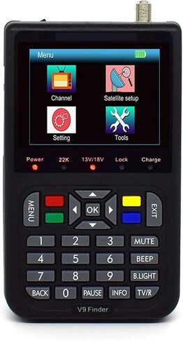 Digital Satellite Finder, V9 Satellite Signal Finder HD Satellite Detector DVB-S2 V8 Finder Satellite Finder with 3.5 inch LCD Digital Display,Satellite Finder Meter in Saudi Arabia