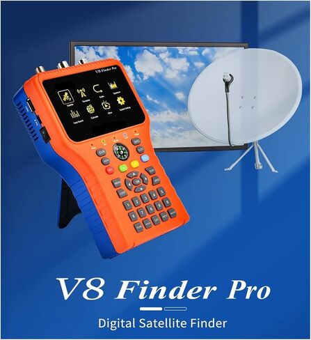 Digital Satellite Finder, V8 Finder Pro DVB-S2 DVB-T2 DVB-C AHD H.265 Satellite Meter Satellite Finder,Satellite Finder Meter in Saudi Arabia