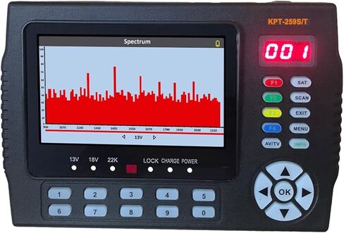 الباحث عن الأقمار الصناعية الرقمية ، KPT-259ST DVB-S2 DVB-T2 DVB-C Satellite Satellite Meter HD TVELLESTERSIVEN in Kuwait