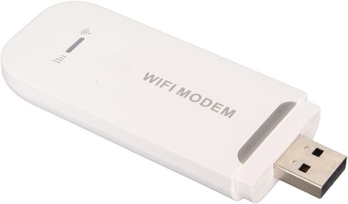 aqxreight Portable 4G WiFi Router with 150Mbps Speed and SIM Card Slot for Up to 10 Users for Office Travel and Home Use (White) in Saudi Arabia