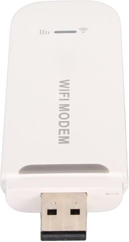 aqxreight Portable 4G WiFi Router with 150Mbps Speed and SIM Card Slot for Up to 10 Users for Office Travel and Home Use (White) in Saudi Arabia