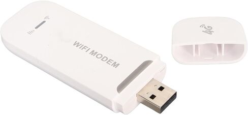 aqxreight Portable 4G WiFi Router with 150Mbps Speed and SIM Card Slot for Up to 10 Users for Office Travel and Home Use (White) in Saudi Arabia