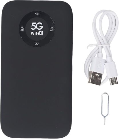 GOWENIC WiFi Mobile Hotspot, 5G Mobile Wireless Router SIM Card Slot for Home (Black) in Saudi Arabia