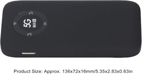 GOWENIC WiFi Mobile Hotspot, 5G Mobile Wireless Router SIM Card Slot for Home (Black) in Saudi Arabia