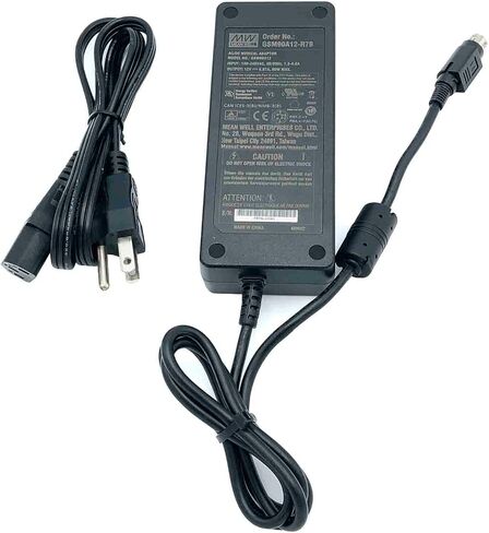 Mean Well GSM90A12 AC Adapter 12V 6.67A 80W max 4-Pin Power Supply with Cord in Saudi Arabia