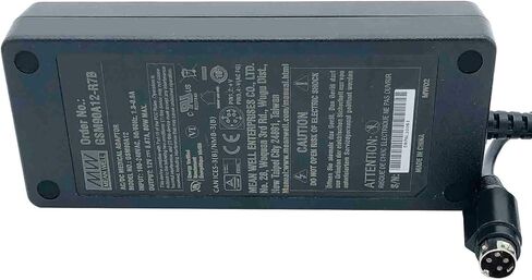 Mean Well GSM90A12 AC Adapter 12V 6.67A 80W max 4-Pin Power Supply with Cord in Saudi Arabia