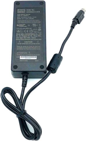 Mean Well GSM90A12 AC Adapter 12V 6.67A 80W max 4-Pin Power Supply with Cord in Saudi Arabia