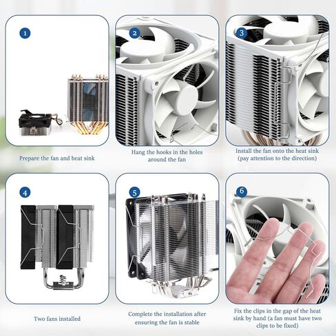 4 PCS CPU Heatsink Fan Buckle, Computer Mainboard CPU Radiator Fan Fixing Clip, CPUs Radiator Fans Hook Fixed Bracket Pc Mainboard CPUs Radiators Fans Wire Buckle Upper Hook Type Fixing Clips for 9cm in Saudi Arabia
