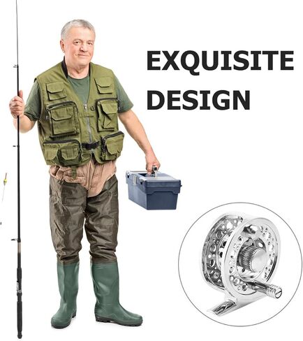 Metal Fly Fishing Reel Full Metal Design Left/Right Hand Interchangeable Lightweight Fishing Gear for Anglers in Kuwait