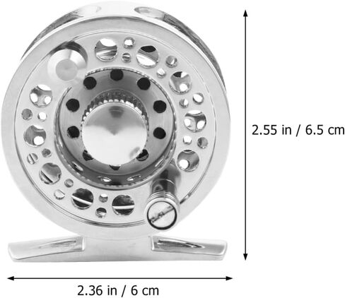 Metal Fly Fishing Reel Full Metal Design Left/Right Hand Interchangeable Lightweight Fishing Gear for Anglers in Kuwait