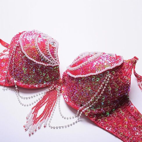 ROYAL SMEELA Belly Dance Costume for Women Tribal Belly Dance Bra and Belt Sexy Professional Dancing Suit Carnival Bra Belt in Kuwait