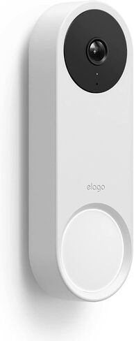 elago Silicone Case Compatible with Google Nest Hello Video Doorbell (Wired, 2nd Gen) - Weather and UV Resistant, Perfect Color Match, Clean Finish (Black) in Saudi Arabia