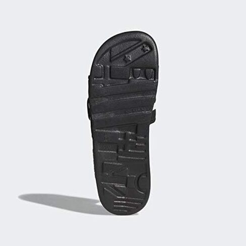 adidas Women's Adissage Slides Sandal, Black/White/Black, 11 in Saudi Arabia