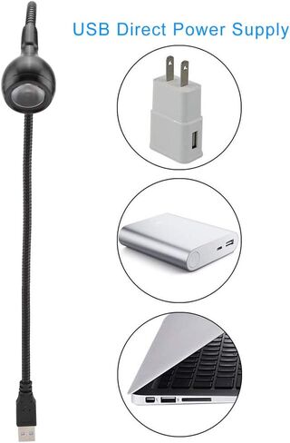 Sonew USB LED LAM مصباح محمول مصباح مكتب محمولة لقراءة المكتب المنزلي 1W مرنة الرقبة USB (ضوء دافئ) in Saudi Arabia