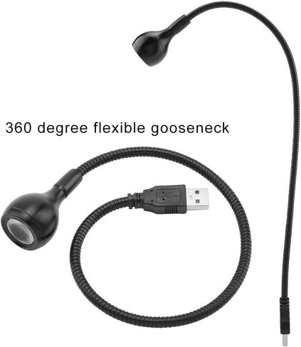 Sonew USB LED LAM مصباح محمول مصباح مكتب محمولة لقراءة المكتب المنزلي 1W مرنة الرقبة USB (ضوء دافئ) in Saudi Arabia