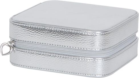 Metallic Gold Faux Leather Luna Travel Jewelry Case by Mele & Co. in Kuwait