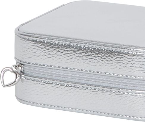 Metallic Gold Faux Leather Luna Travel Jewelry Case by Mele & Co. in Kuwait