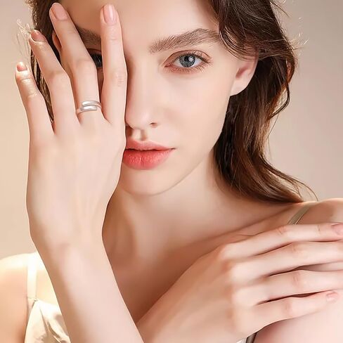 BEILIN 925 Sterling Silver Inspirational Jewelry Rings Adjustable Ring Personality Encouragement Gift for Teens Girls Women in Kuwait