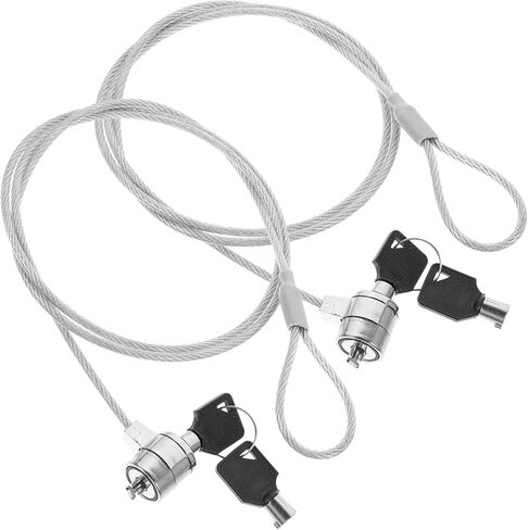 Homoyoyo 2sets Laptop Locking Cable for Laptop Accessories Electronic Lock Security Hardware in Saudi Arabia