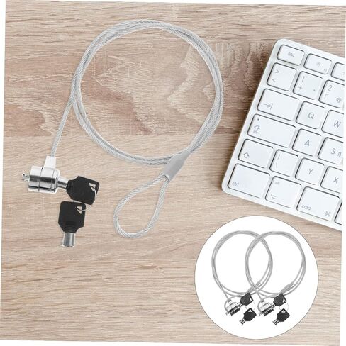 Homoyoyo 2sets Laptop Locking Cable for Laptop Accessories Electronic Lock Security Hardware in Saudi Arabia