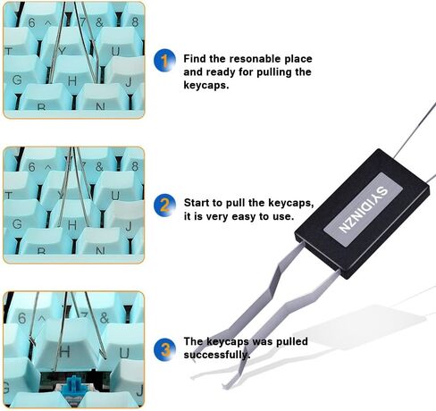 Keycap Puller Keycap Remover 3 In 1 Multifunctional Keycap Removal Tool with 1.5/2.5 Cross Head Screwdriver for Keyboard in Kuwait