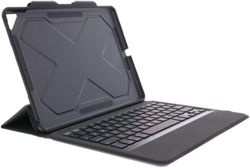 ZAGG Rugged Messenger لجهاز iPad Pro 10.5 بوصة وPad Air 10.5 بوصة (الجيل 3) - حافظة بإضاءة خلفية 7 ألوان ولوحة مفاتيح بلوتوث - أسود in Kuwait